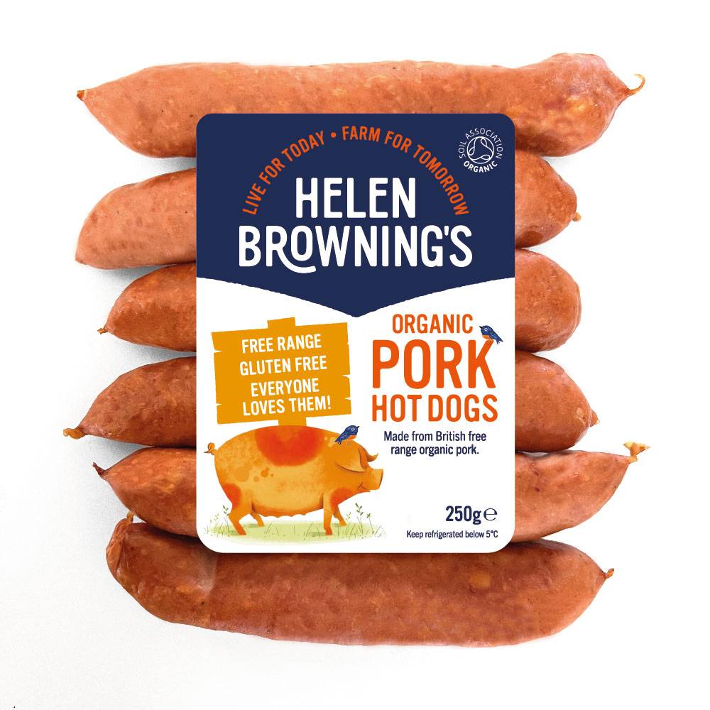 Organic Hot Dogs from Helen Browning's Organic Farm